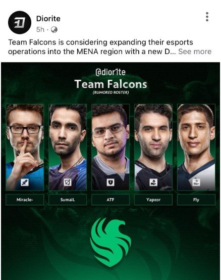 沙特阿拉伯战队Team Falcons打算组一个豪华dota2阵容，你们觉得这个