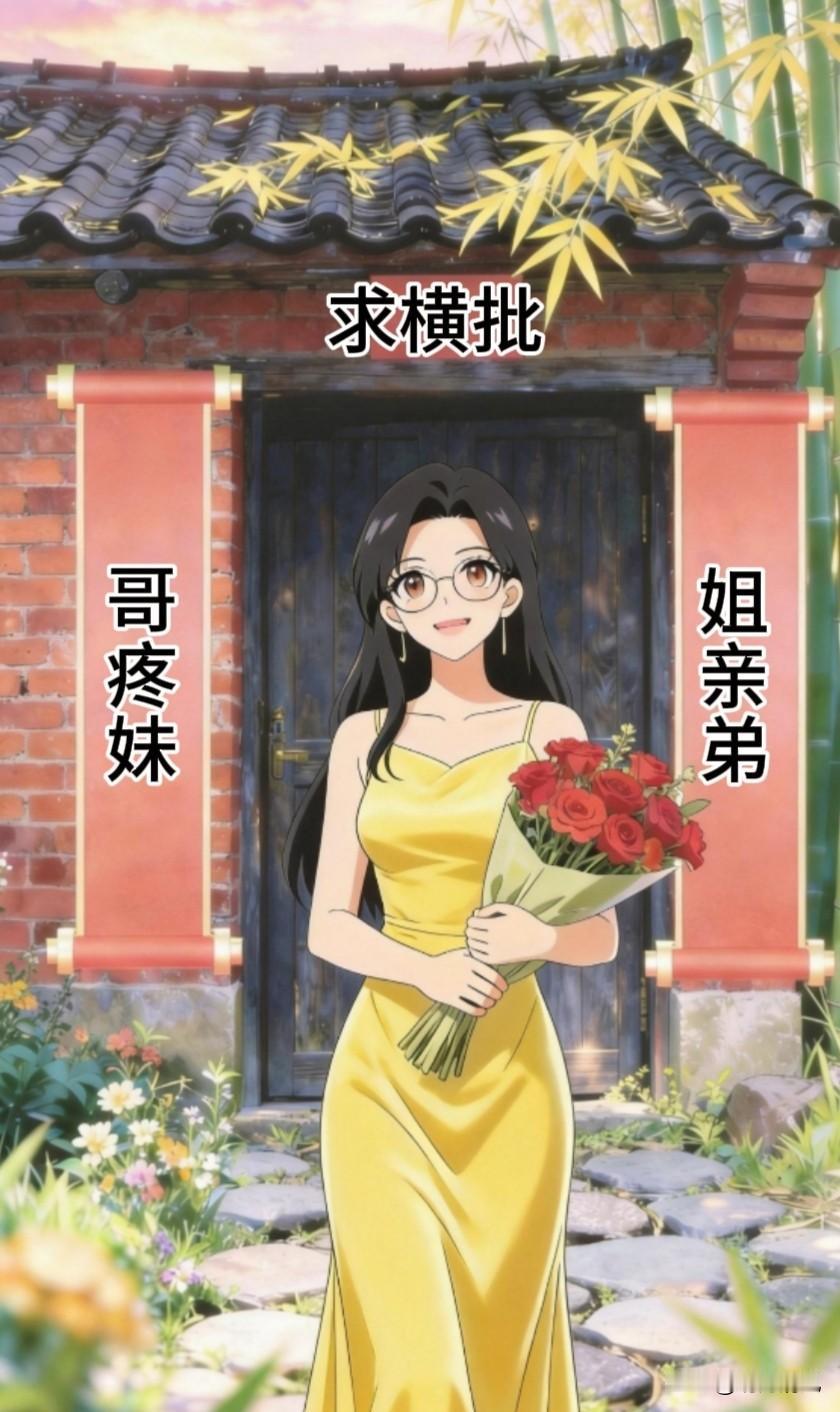 缺一个惊艳横批，高手请
上联:姐亲弟
下联:哥疼妹
横批:——？
友友请邀对下联