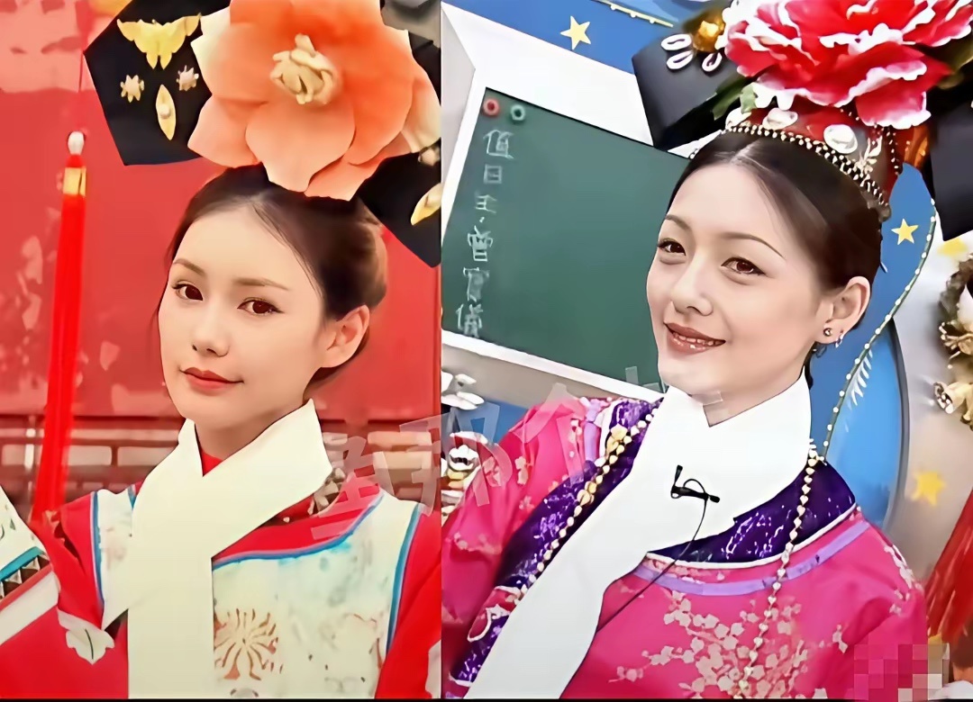 网上有人把大S马筱梅同穿格格服照片放在一起对比，感觉各有各的美！大家觉得她俩谁更