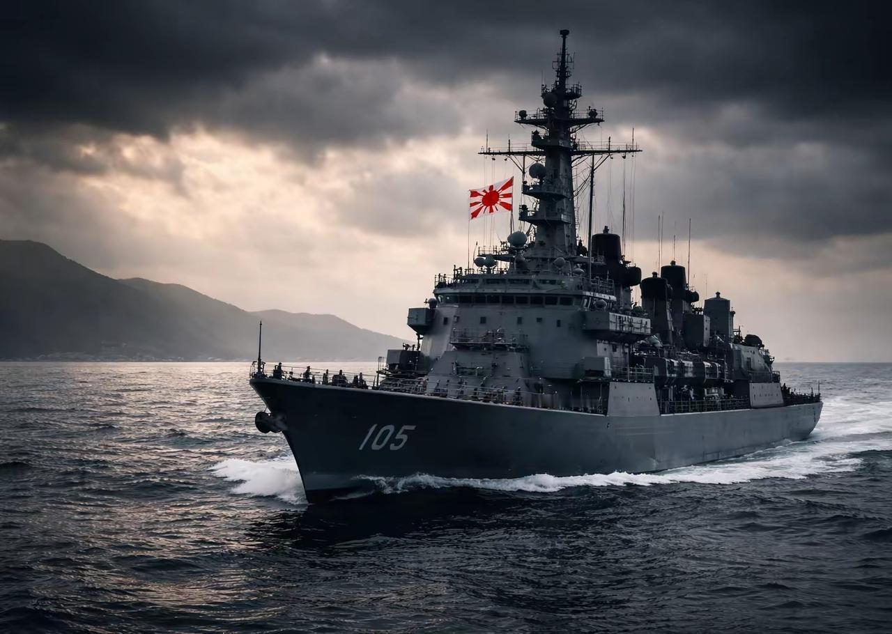 4月17日，日本海上自卫队的护卫舰慢悠悠的穿过台湾海峡，而刚好这一天是中日签署马