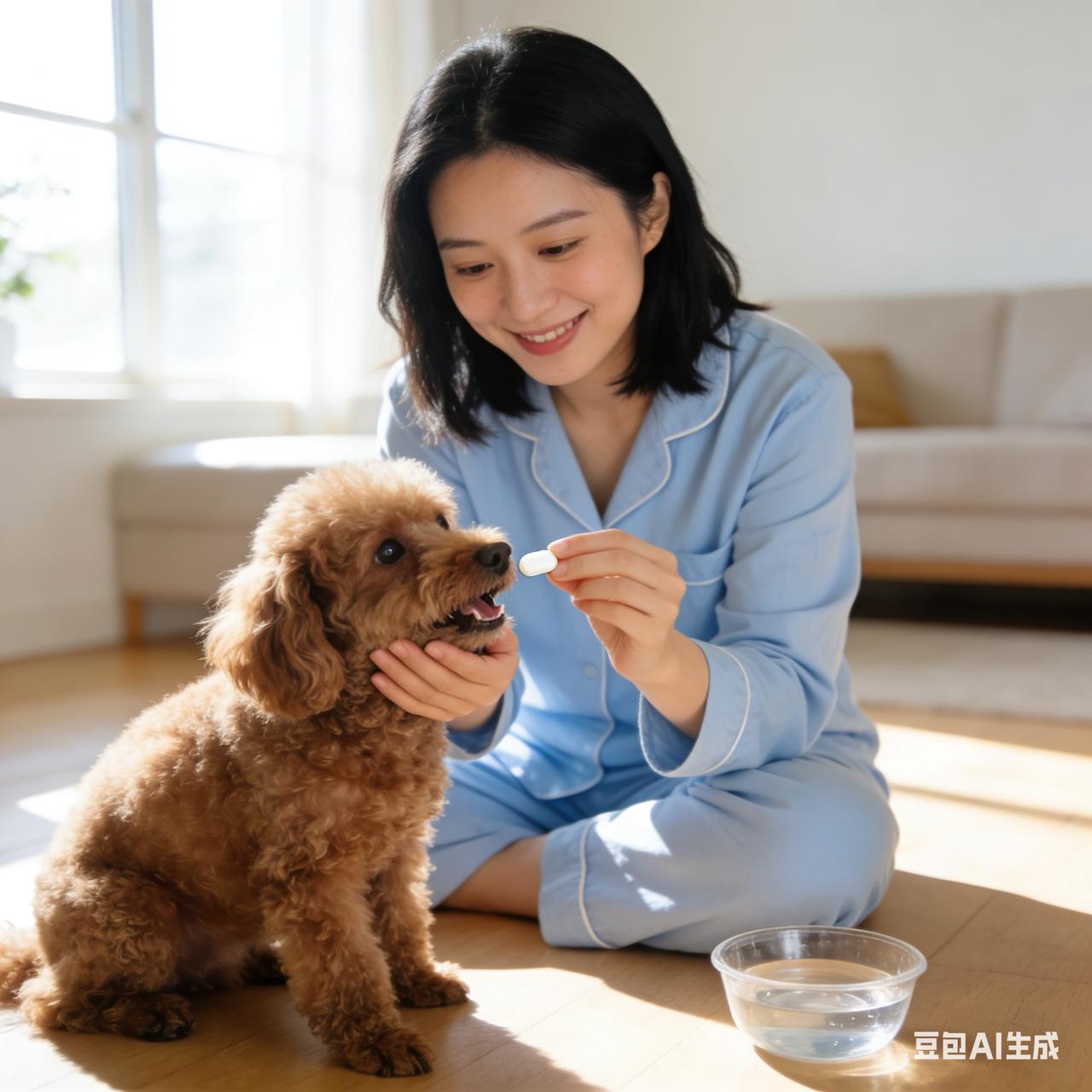 给狗狗喂药，我找到了最好的解决办法。

之前我都是把药放在它吃的食物里面拌给它吃