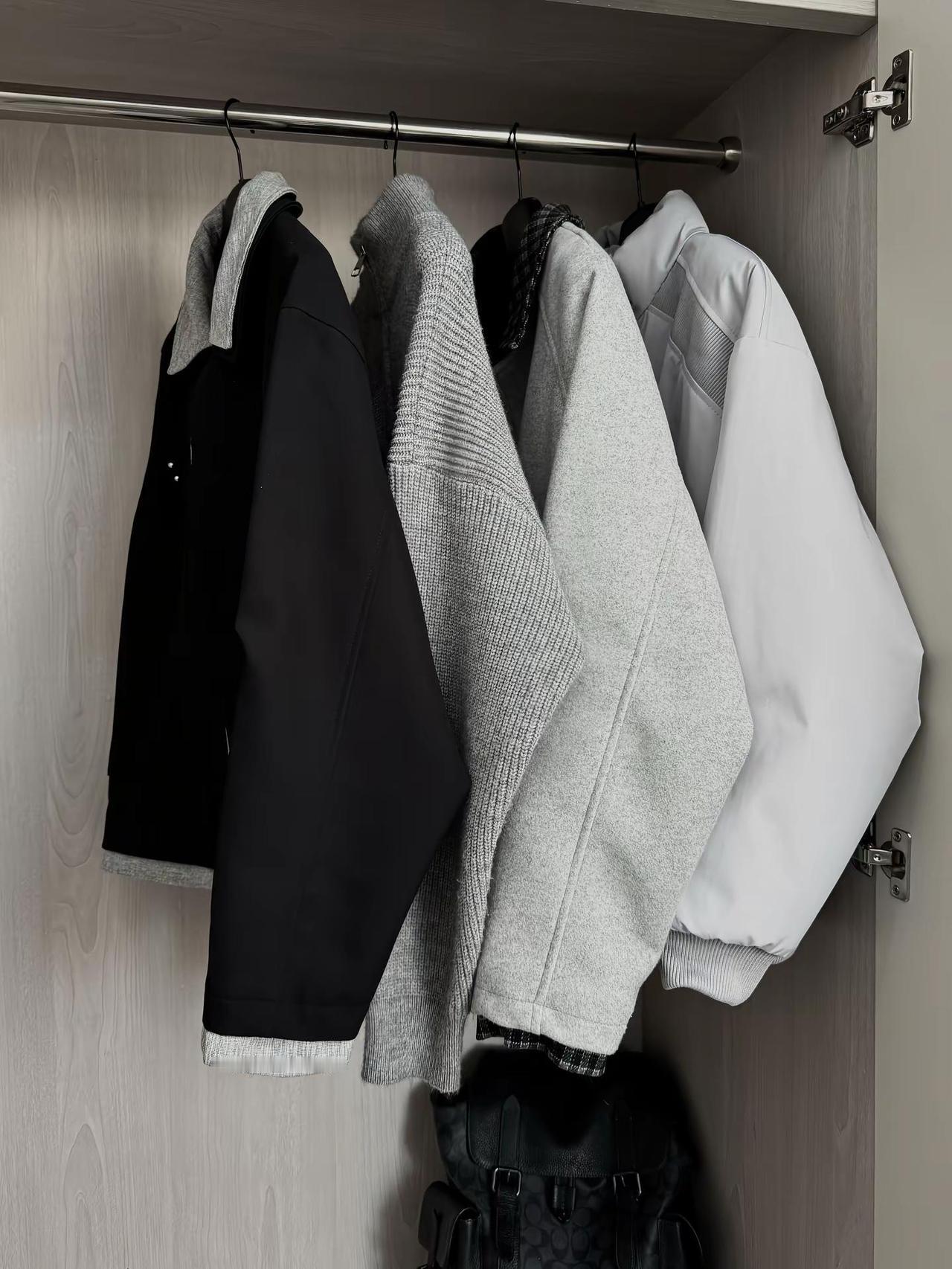 被我的“黑灰”权威外套帅晕了都… 今日穿搭