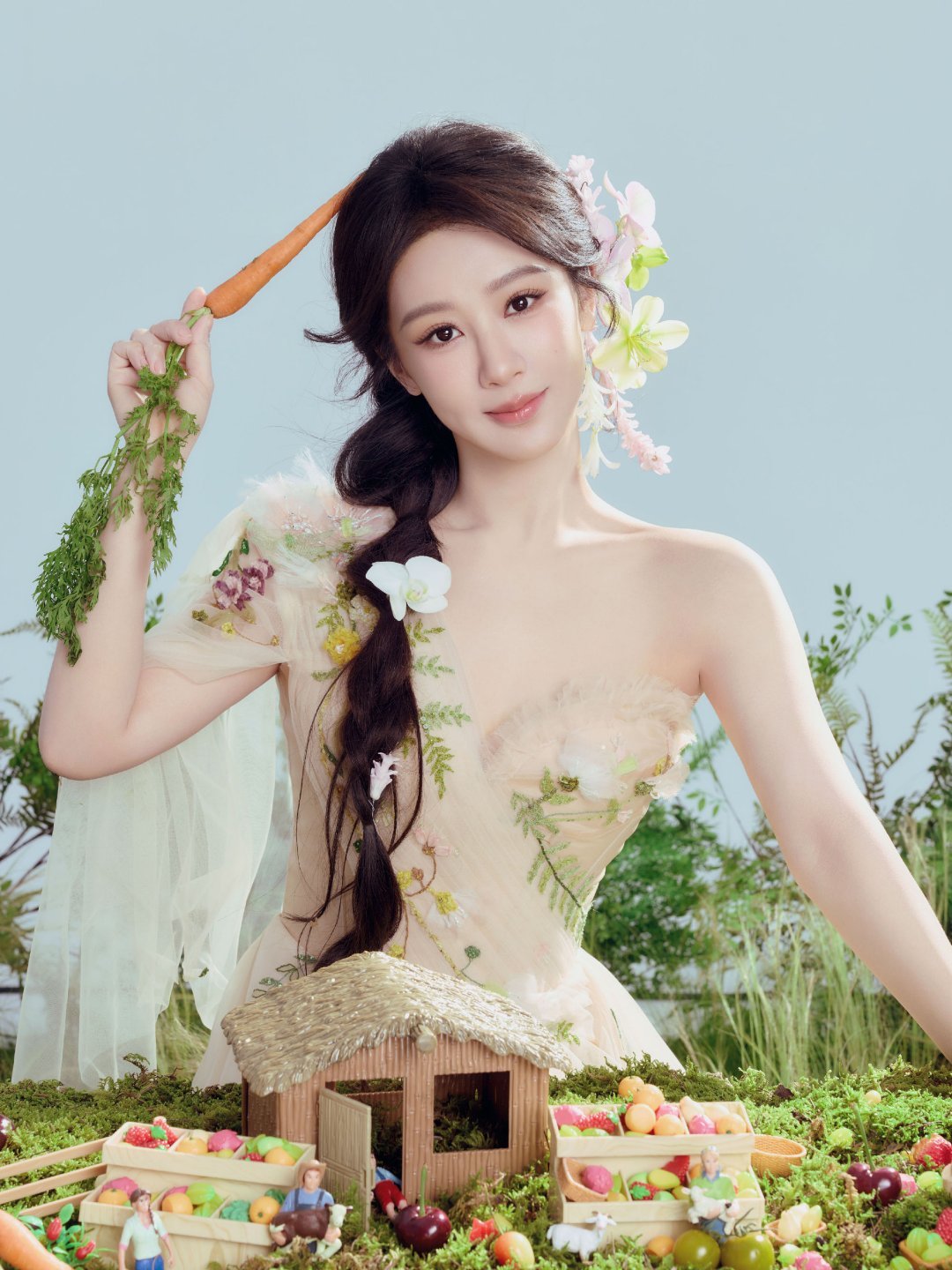 田本昌看杨紫韩东君吻戏不舒服了 仙气飘飘，早安美丽的花仙紫🥰今晚继续看杨紫家业