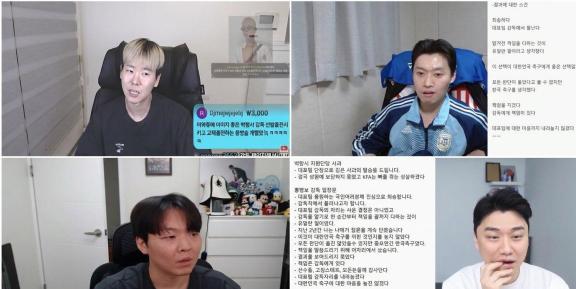 这张图在韩国那边流传比较广，韩国的大V们观看洪明浦辞职的表情：目瞪口呆世界杯小组