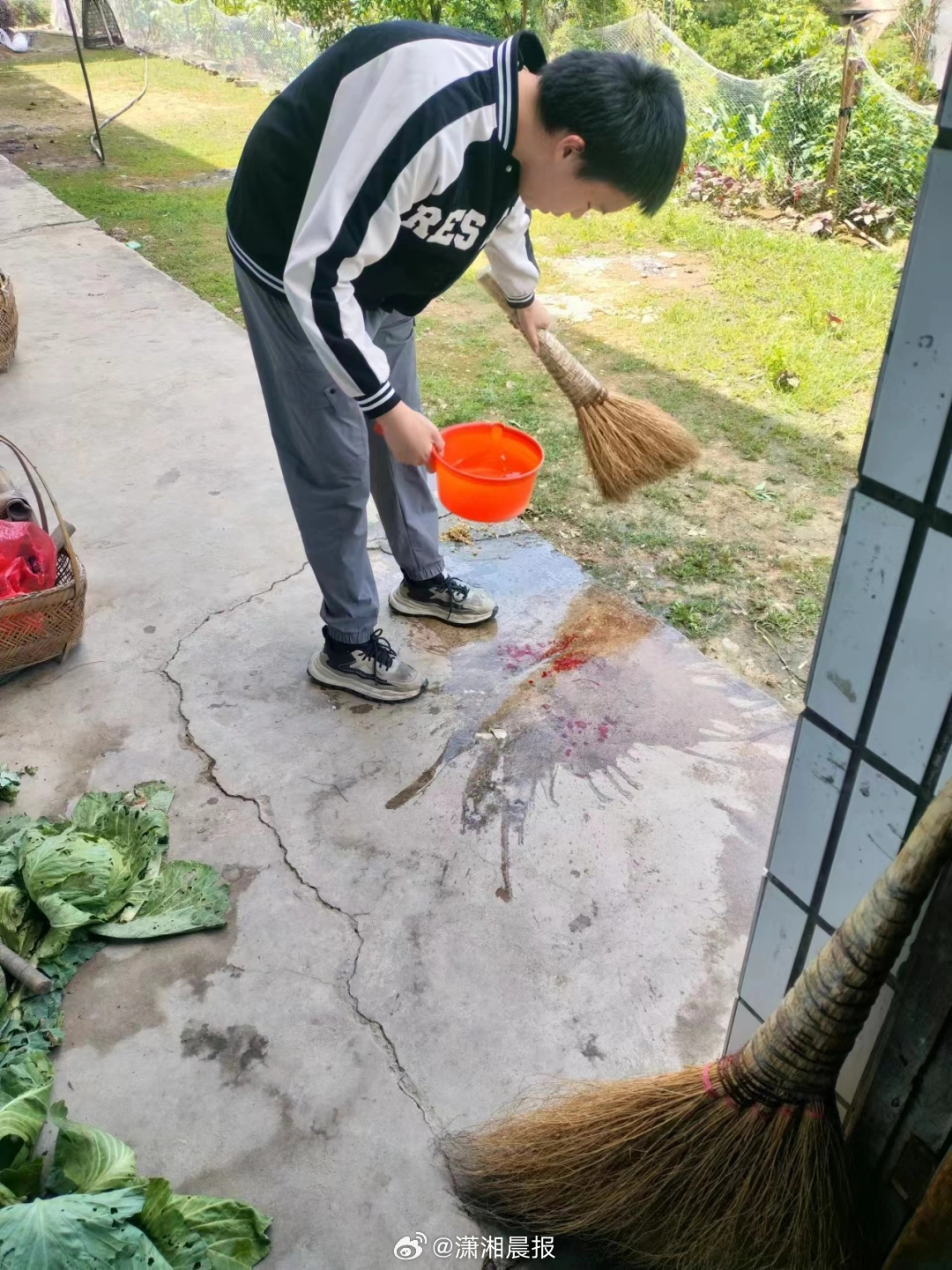#湘大欢迎背土鸡蛋送考当事男生报考#【#背土鸡蛋送考父亲回应走红#：以前的梦想是