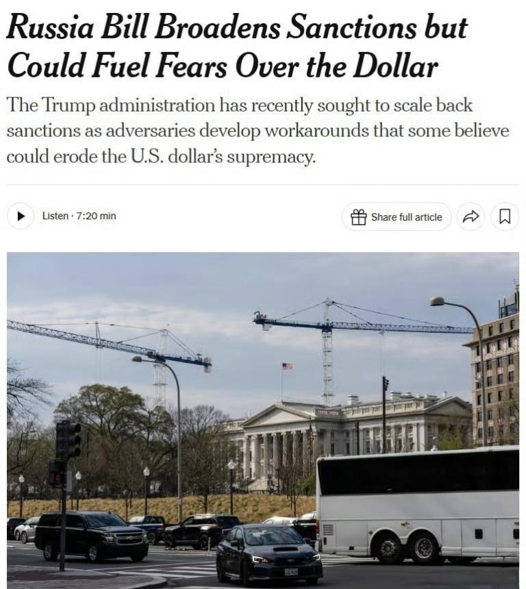 懂王现在对俄罗斯恼怒了，明确表示只要国会通过已故参议员林赛·格雷厄姆力推的对俄制