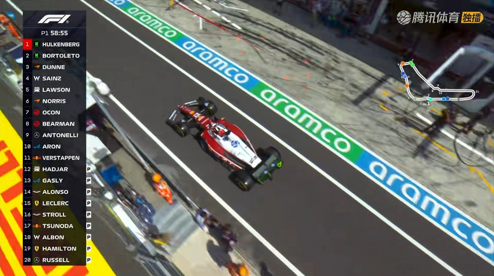 一练开始F12025F1意大利大奖赛 ​​​