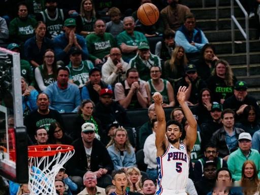 NBA  波士顿凯尔特人VS费城76人凯尔特人本赛季常规赛 56 胜 26 负稳