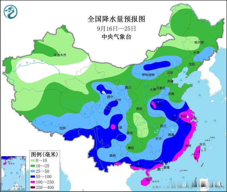 根据中央气象台预报，未来十天我国西北东部、华北北部仍多降雨，东南沿海多个台风来袭