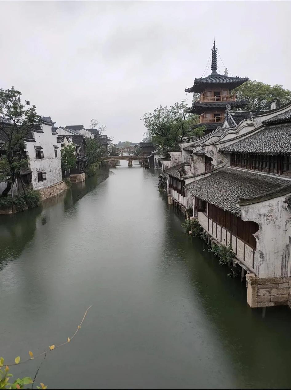 这是乌镇
属于典型的江南水乡古镇

位于浙江嘉兴，以水为脉，建筑多为白墙黛瓦的江