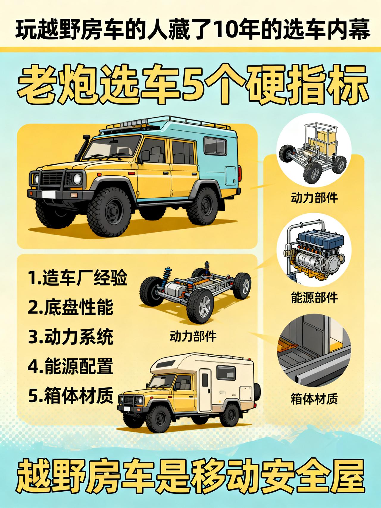 玩越野房车的人藏了10年的选车内幕，外行逛100家门店都听不到，今天全给你抖出来