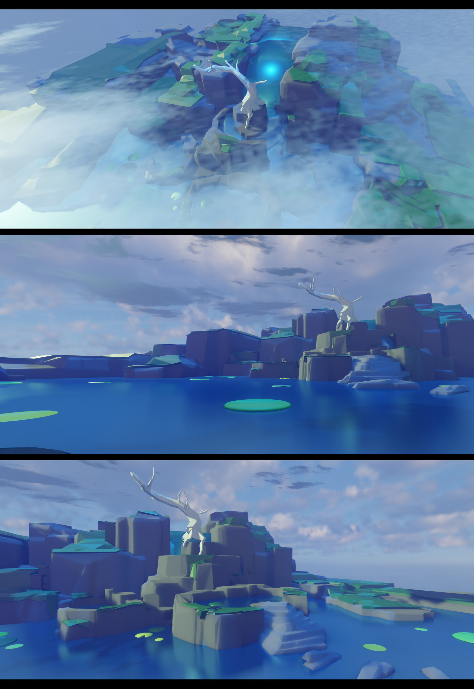 LOW POLY 风格的3D场景制作. 