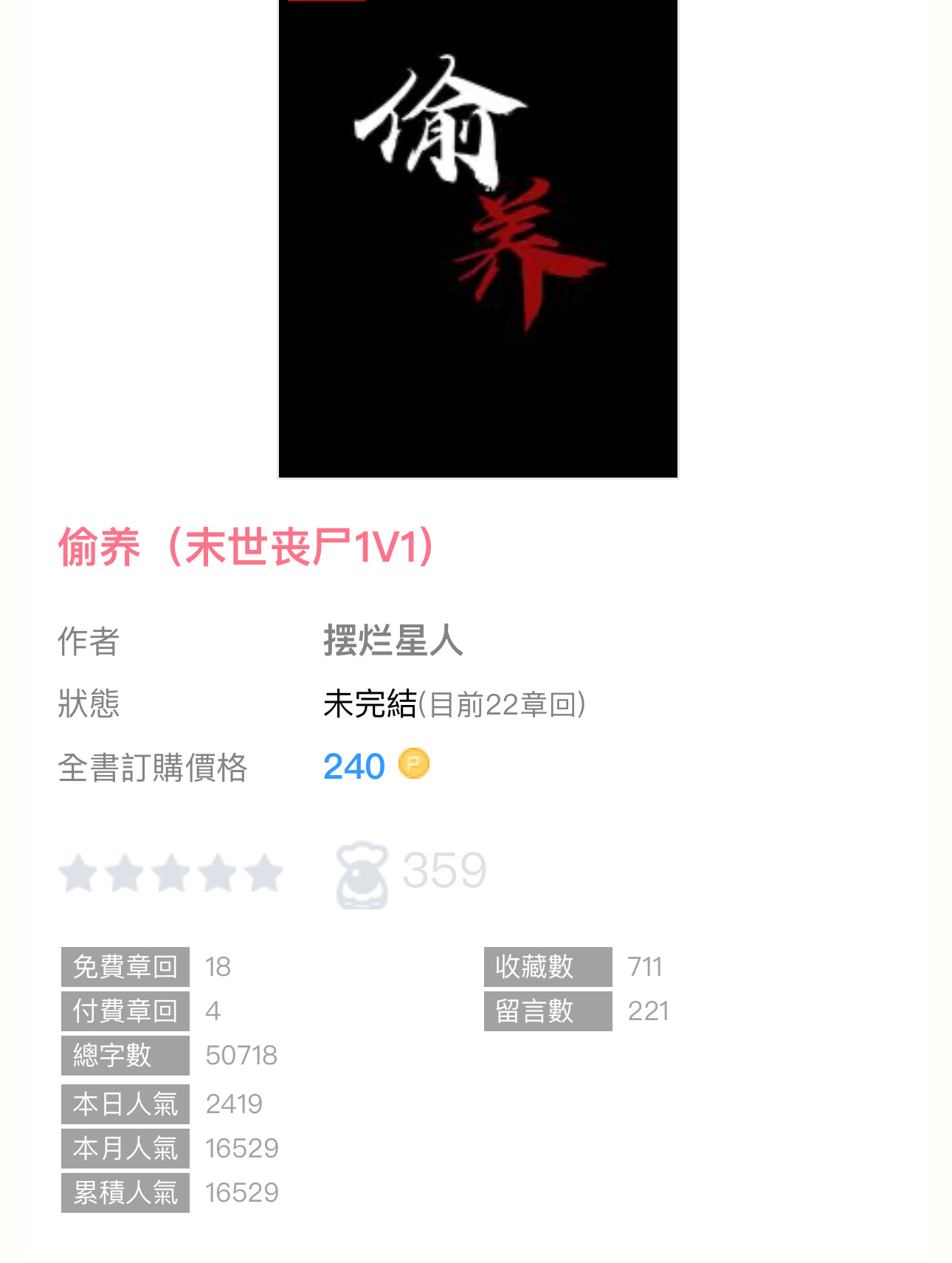 【编辑推荐】《偷养》by摆烂星人🔸连载🔹末世／1v1 ​​​
