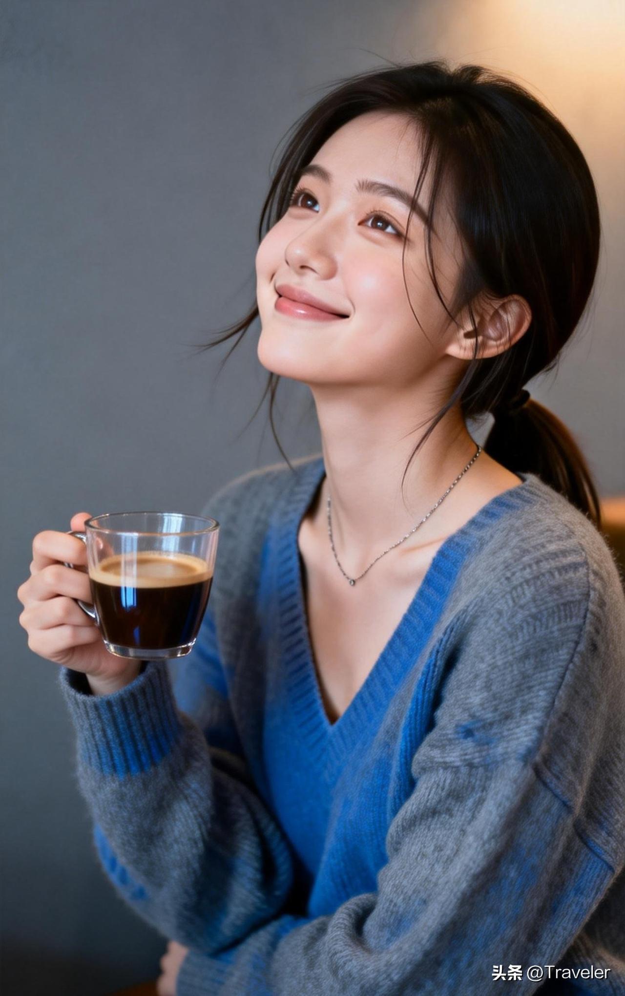 悠闲午后，咖啡相伴，微笑面对生活✨