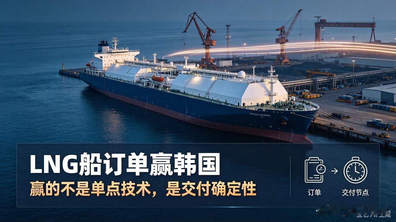 LNG船订单反超韩国，赢的并非单点技术，而是换了一套打法
 
中国LNG船订单超