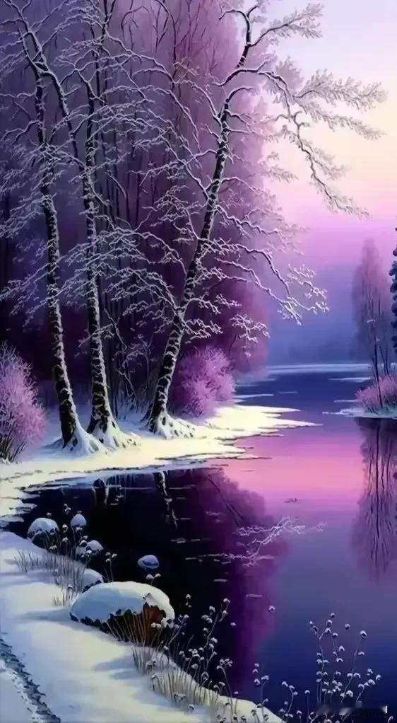 雪满林梢，银装素裹。生活是风景。跟着自然的风景，随着四季的更替，与人们的心情一起