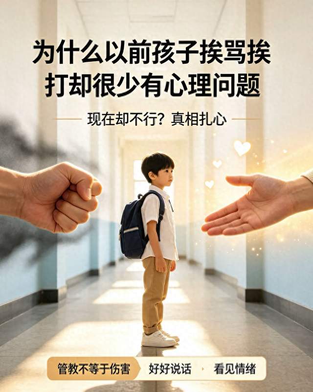 为什么以前孩子挨骂挨打却很少有心理问题，现在却不行？真相扎心