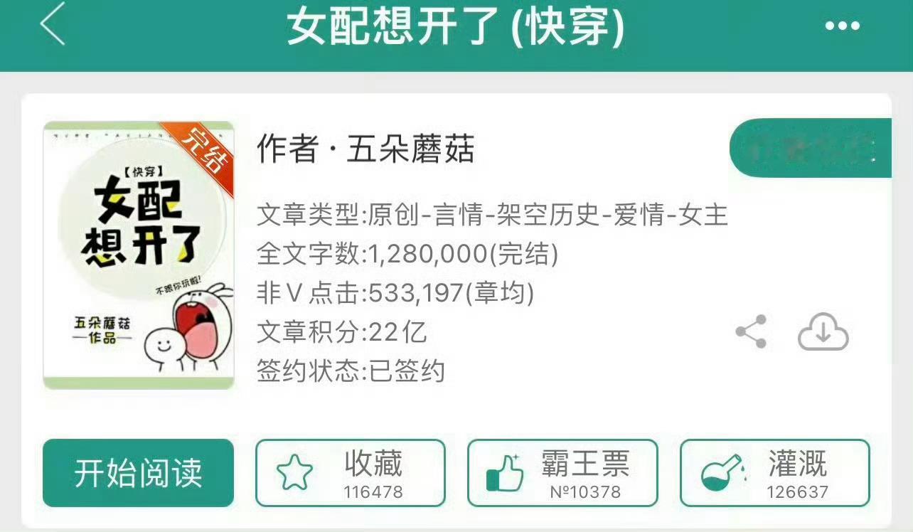 小说推荐：《女配想开了》 作者:五朵蘑菇简评：洒脱淡然女主，快穿，打脸虐渣，姐弟