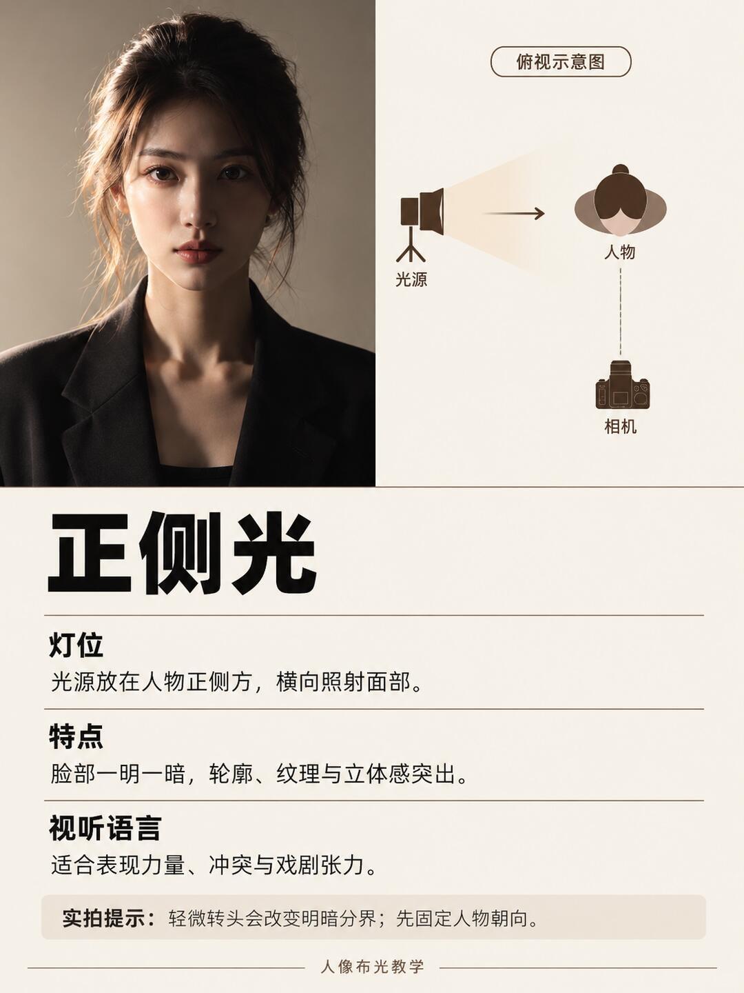 同一张脸，9种光位 