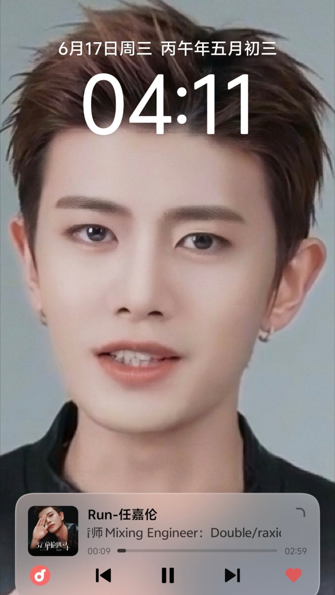 滴……早安……我们最爱的大美任滴……4：11……Run……