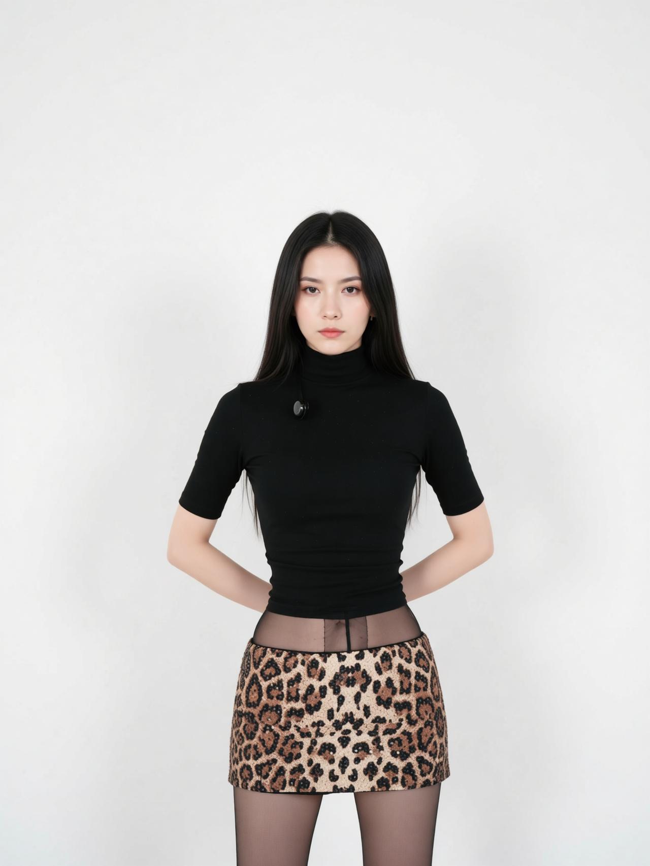 辣妹穿搭 好身材好气质 黑丝搭配