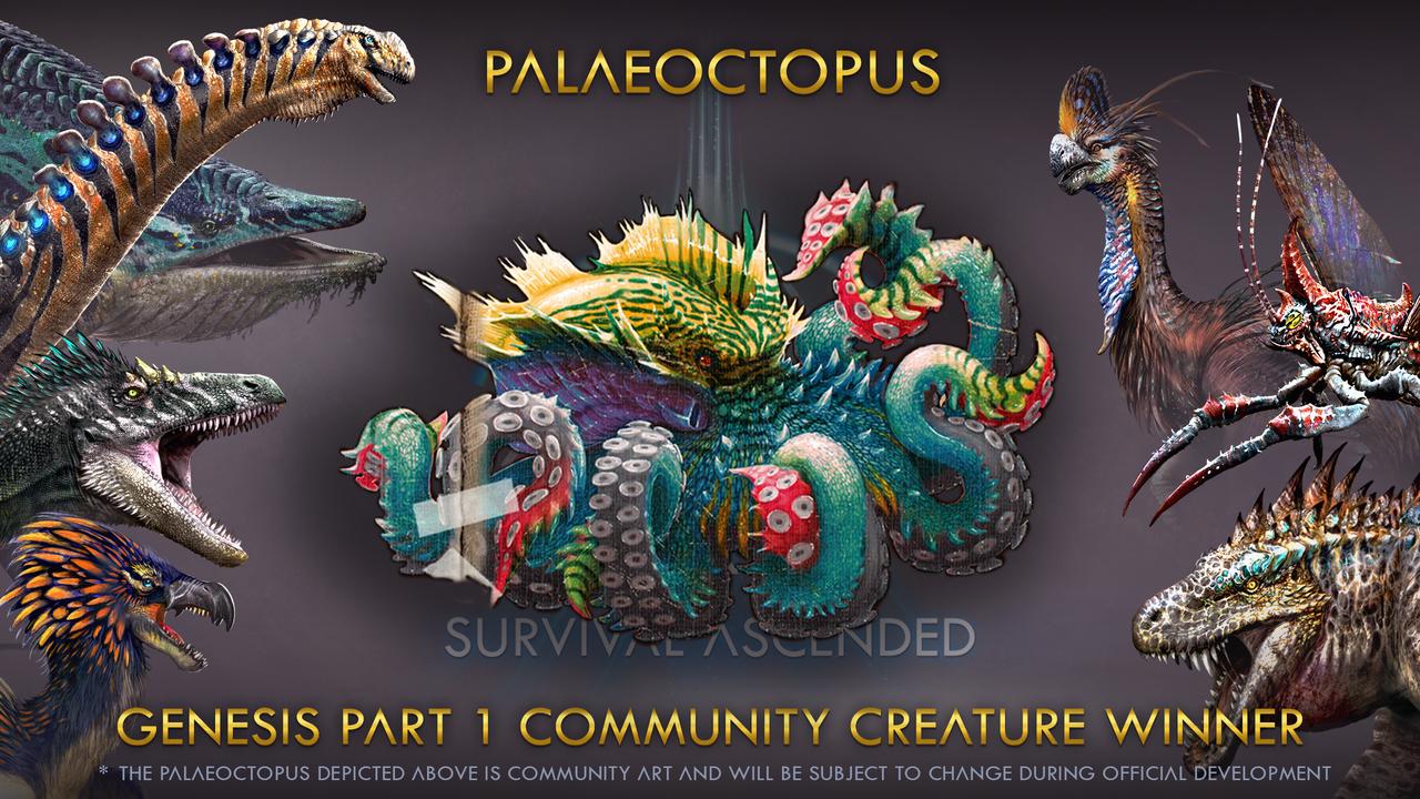 社区投票结果！
古章鱼（Paleoctopus） 以超 2.3 万票当选，将成为