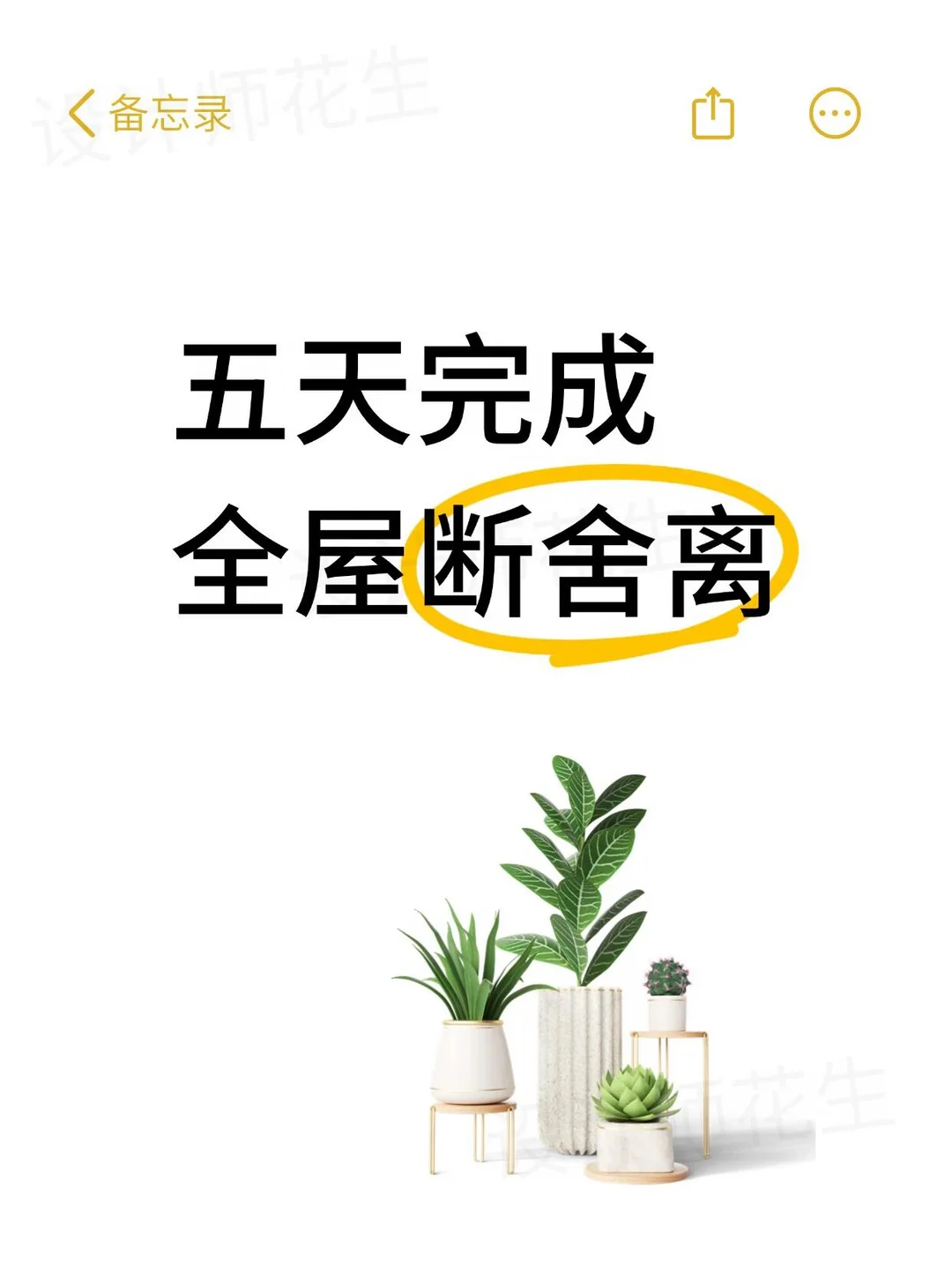 💥五天完成全屋断舍离