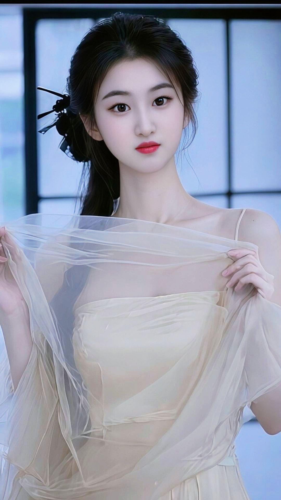 美出温柔感 素裙写真 温柔纱裙写真 清纯甜美 优雅气质