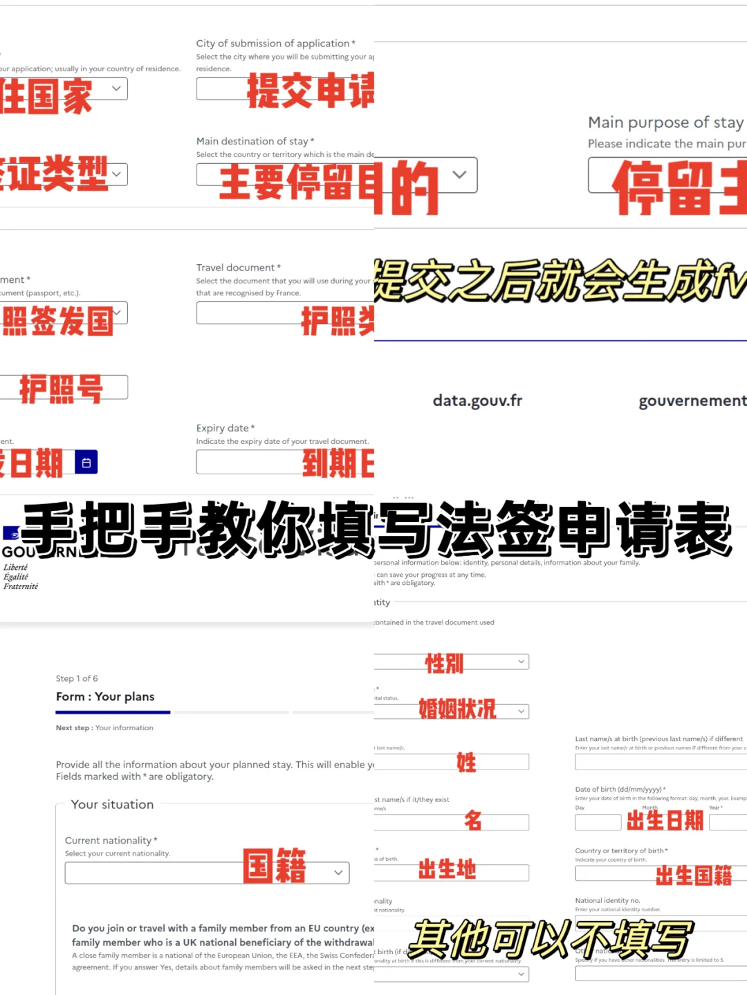 英国办理法国签证👉手把手教你填写申请表