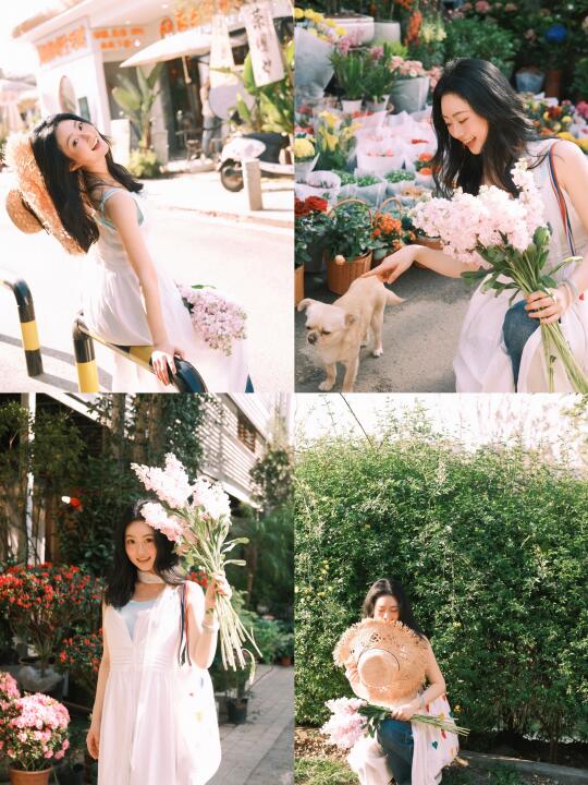 “不花钱的快乐！花市拍照真的香！”🌸