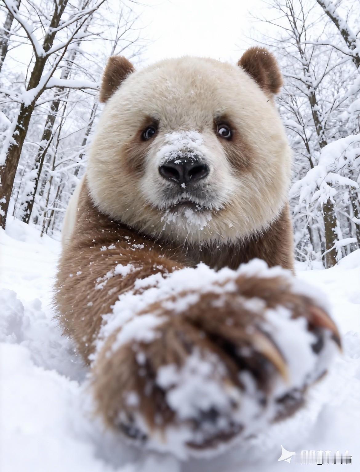 新华社都转发了！
这只“巧克力熊猫”火到中央，
凭的可不止稀有！

全球唯一圈养