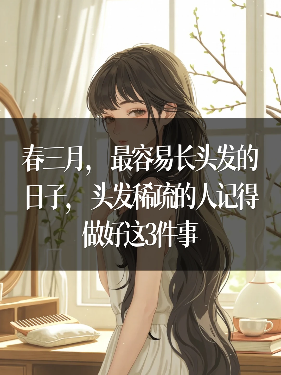 春天，最容易长头发的日子，记得做好3件事