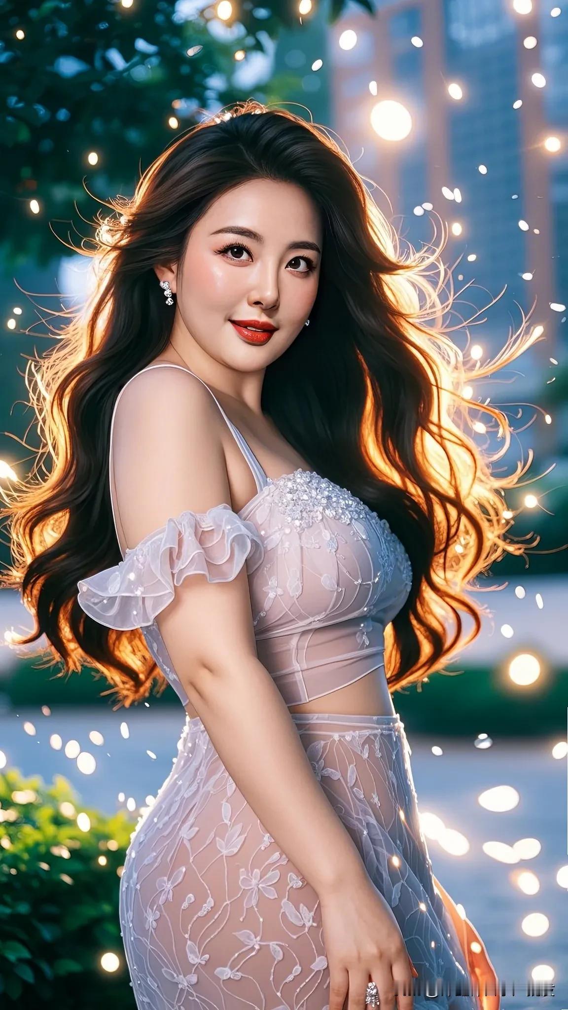 我的眼泪留不住了，就像你的心留不住我一样。#微胖丰满性感女神# #微胖极品美女#