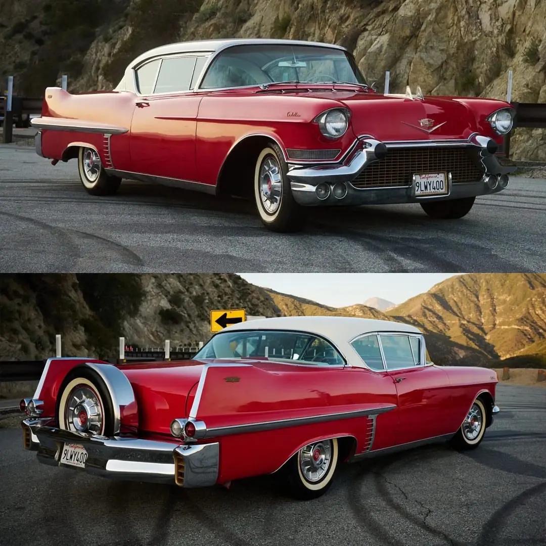 1957年，Cadillac Series 62 Coupe 正式上市，以夸张的