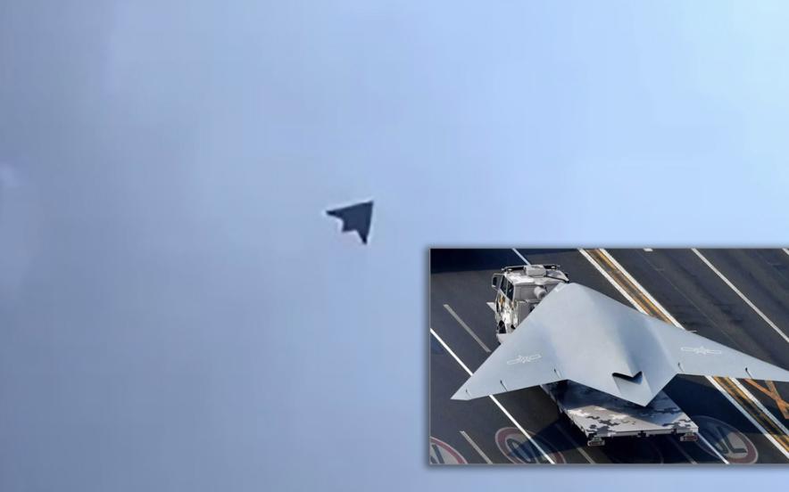 【攻击-11无人机可折叠机翼，将登航母】

中国攻击-11隐身无人战机近日展现全