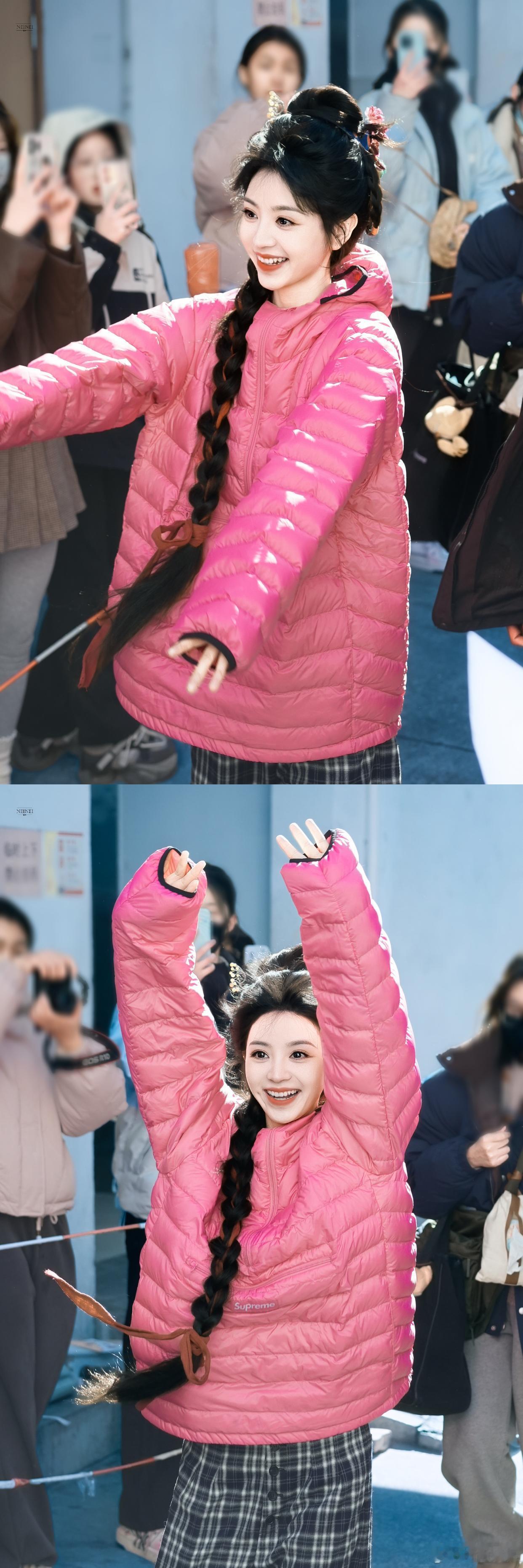 宝宝你是一个粉色糯米糍，好明媚的小田 