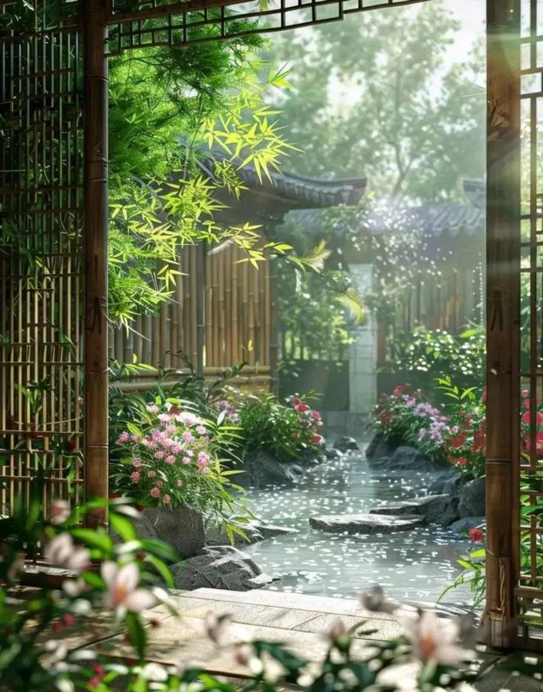 月华如水，洒满中秋夜，
花前月下，共话团圆时。
一轮明月，挂在天际，
如你温柔的