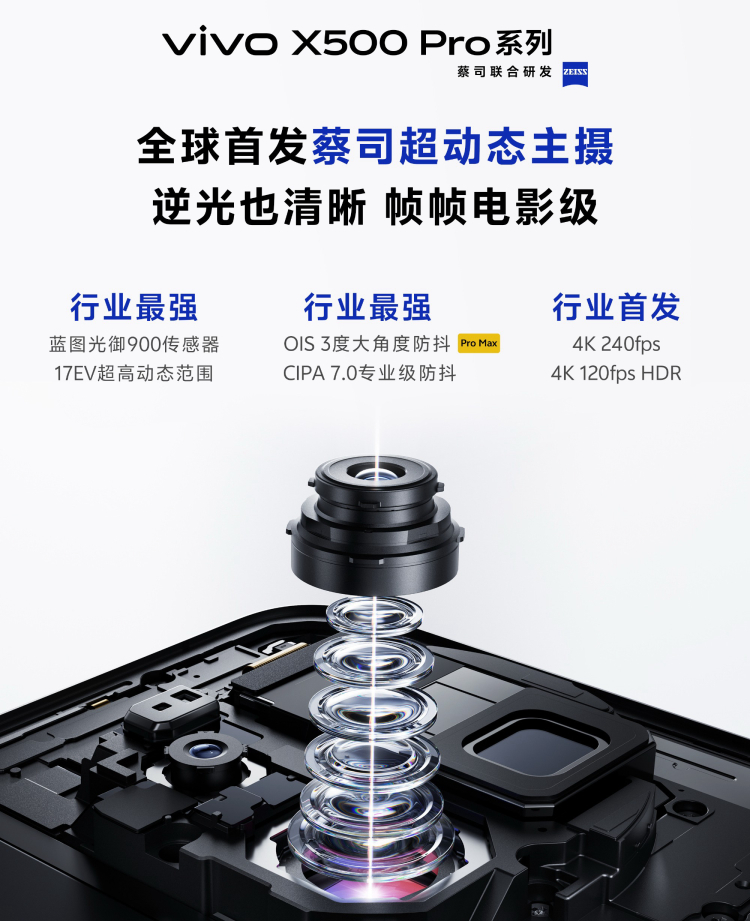 vivo X500系列今天正式开始预热，代号“灭霸500”，9月发布，三杯分别为