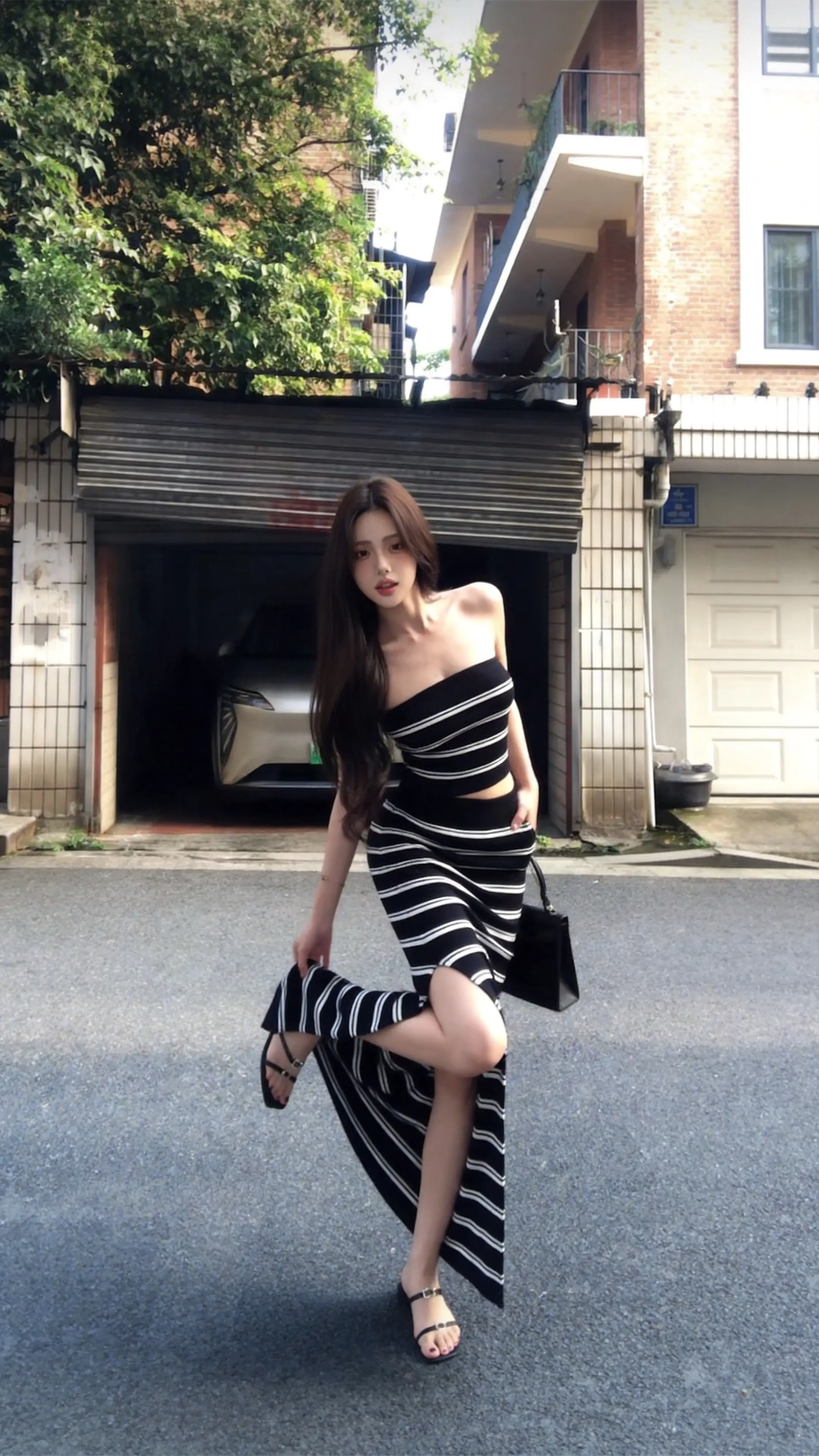 条纹套装