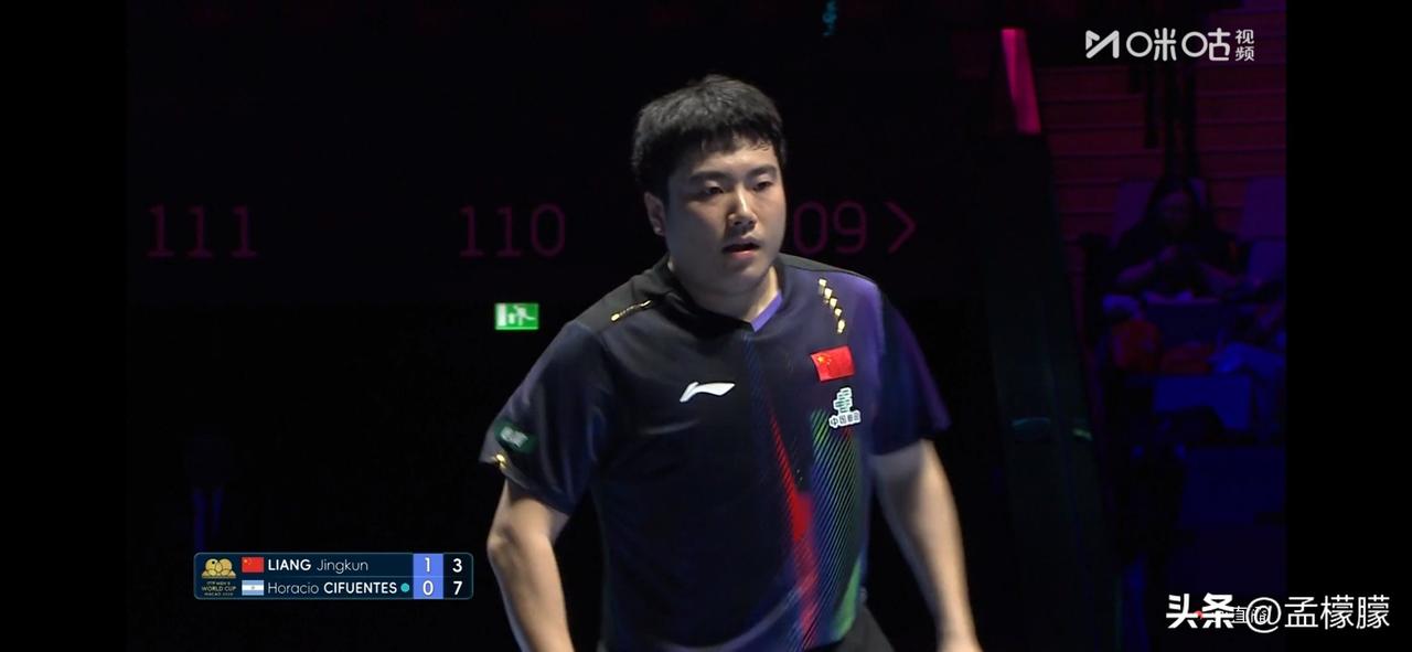 男单小组赛第二轮
奥拉西奥·西福恩特斯(ARG)3-2梁靖崑(CHN)【5-11