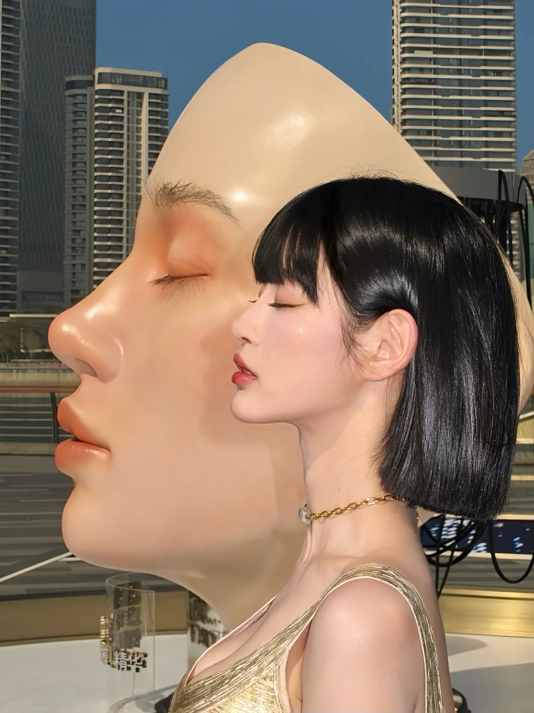 滨海赛博巨脸|又拍到了我的人生照片！！！📸