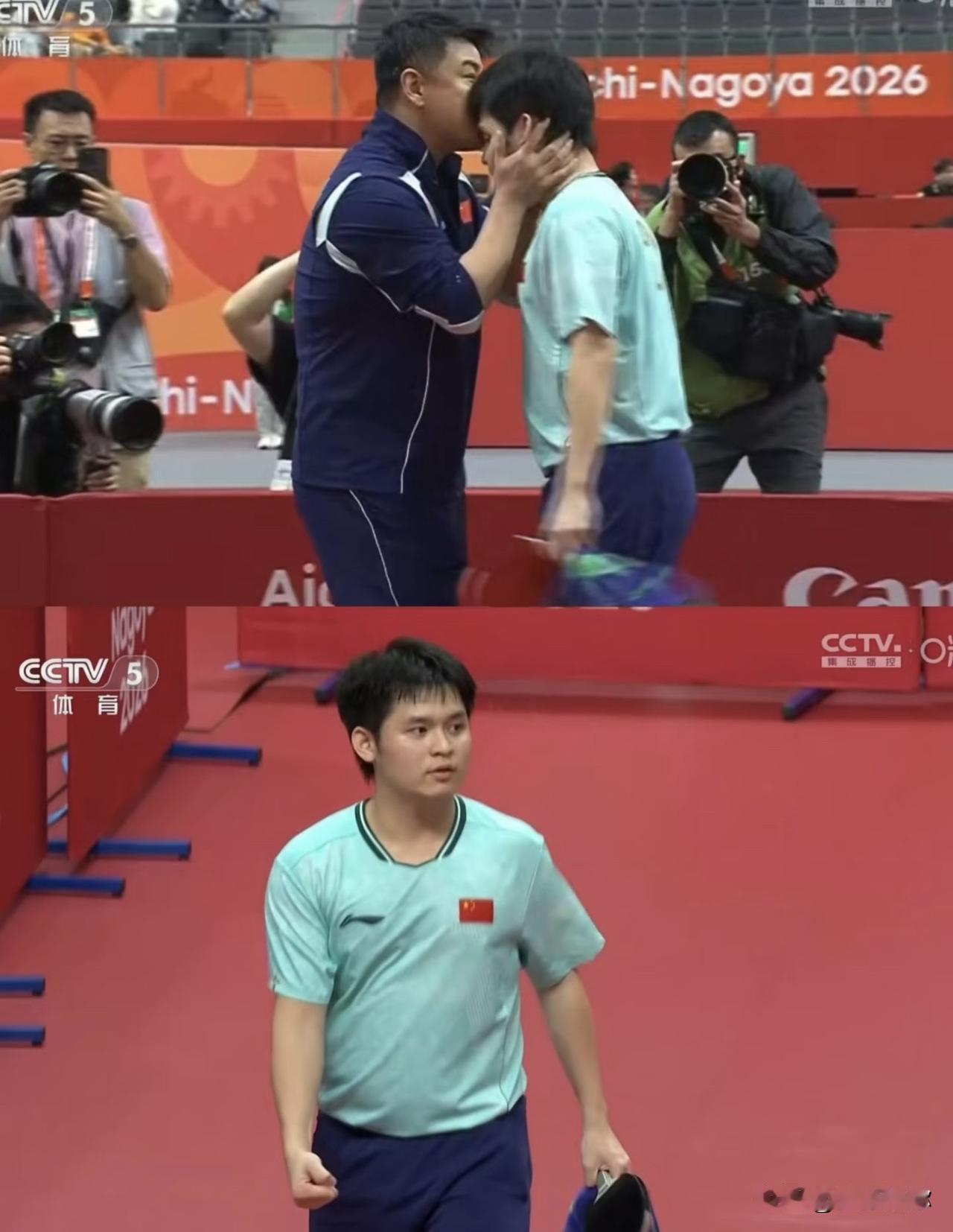 也难怪王皓赛后激动亲吻林诗栋，这场4-3的险胜，不止是小将冲进决赛，某种程度上也