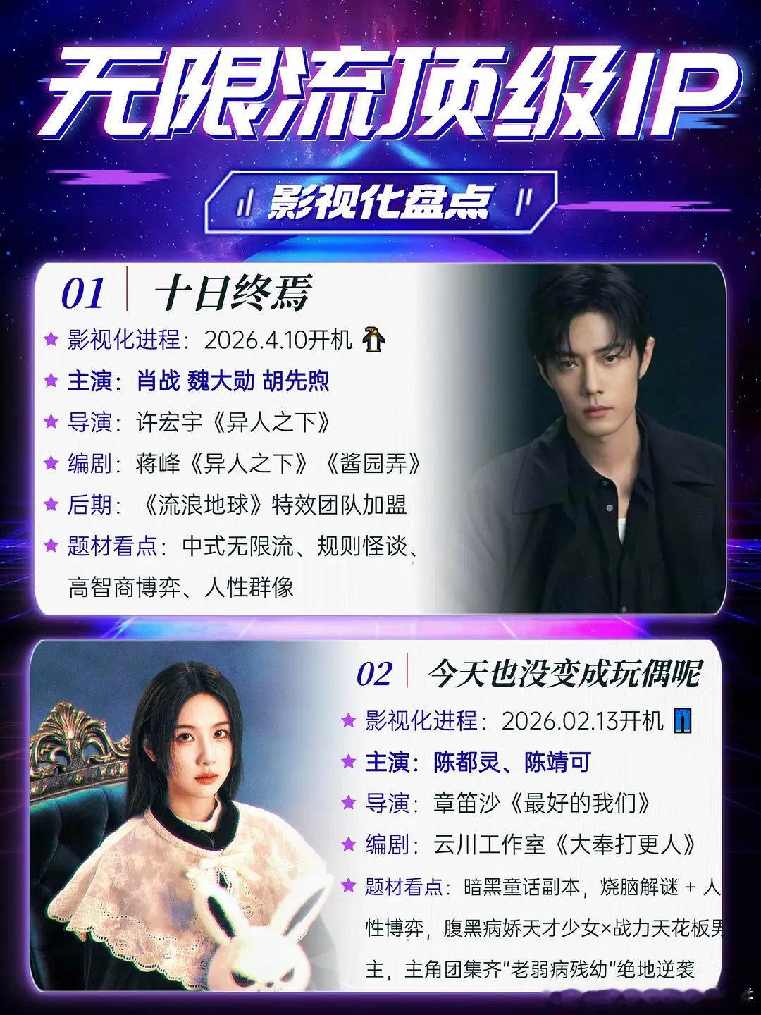 无限流ip大盘点 你期待哪部 