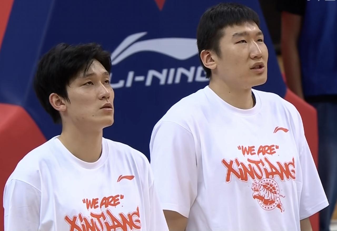 齐麟未打，这新疆男篮缺少点火力呀！第二节一度扳平并反超了比分，结果半场结束时，又