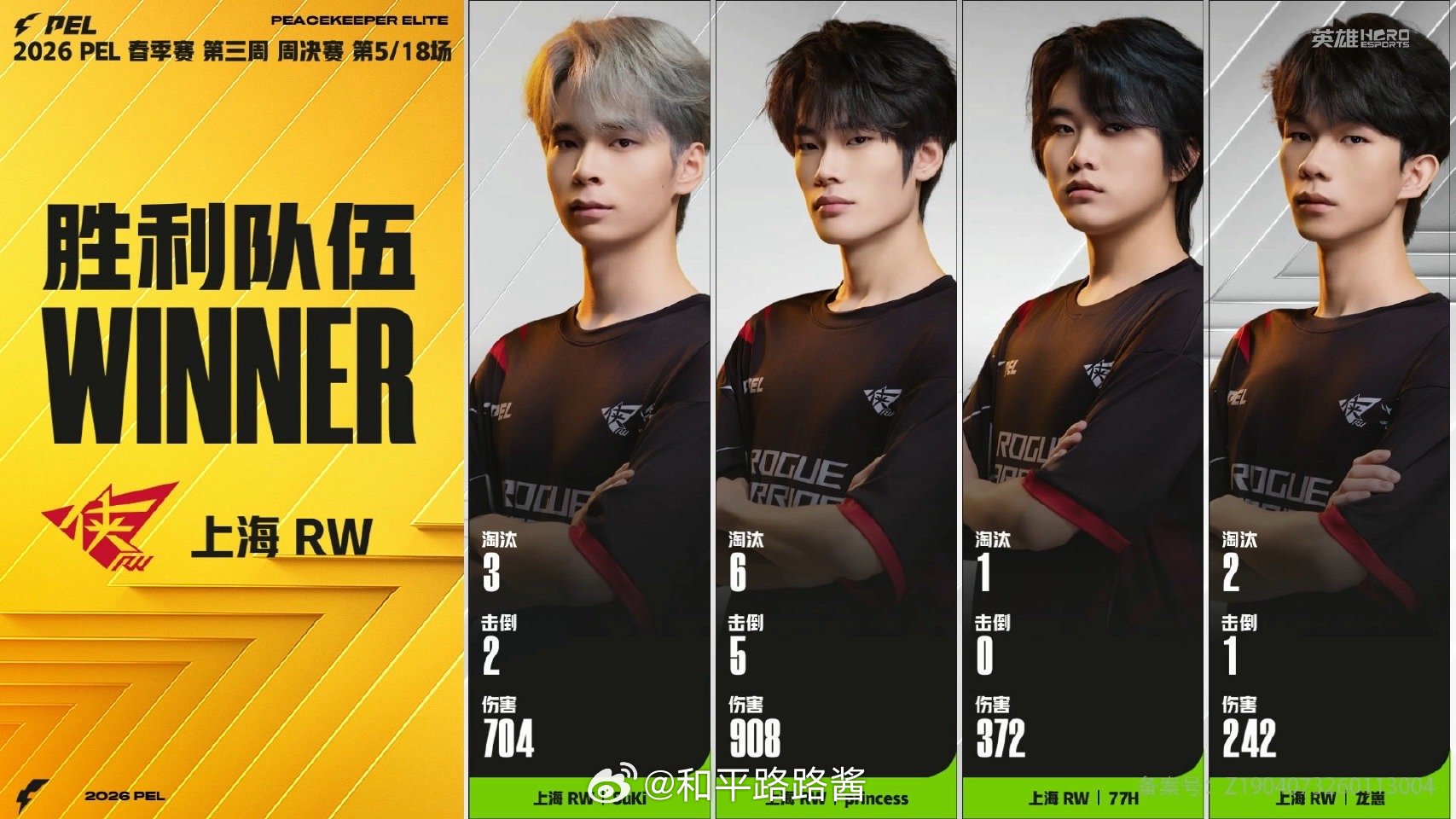 【2026 PEL 春季赛】Week3 Day2 第五场 RW周决再下一鸡PEL