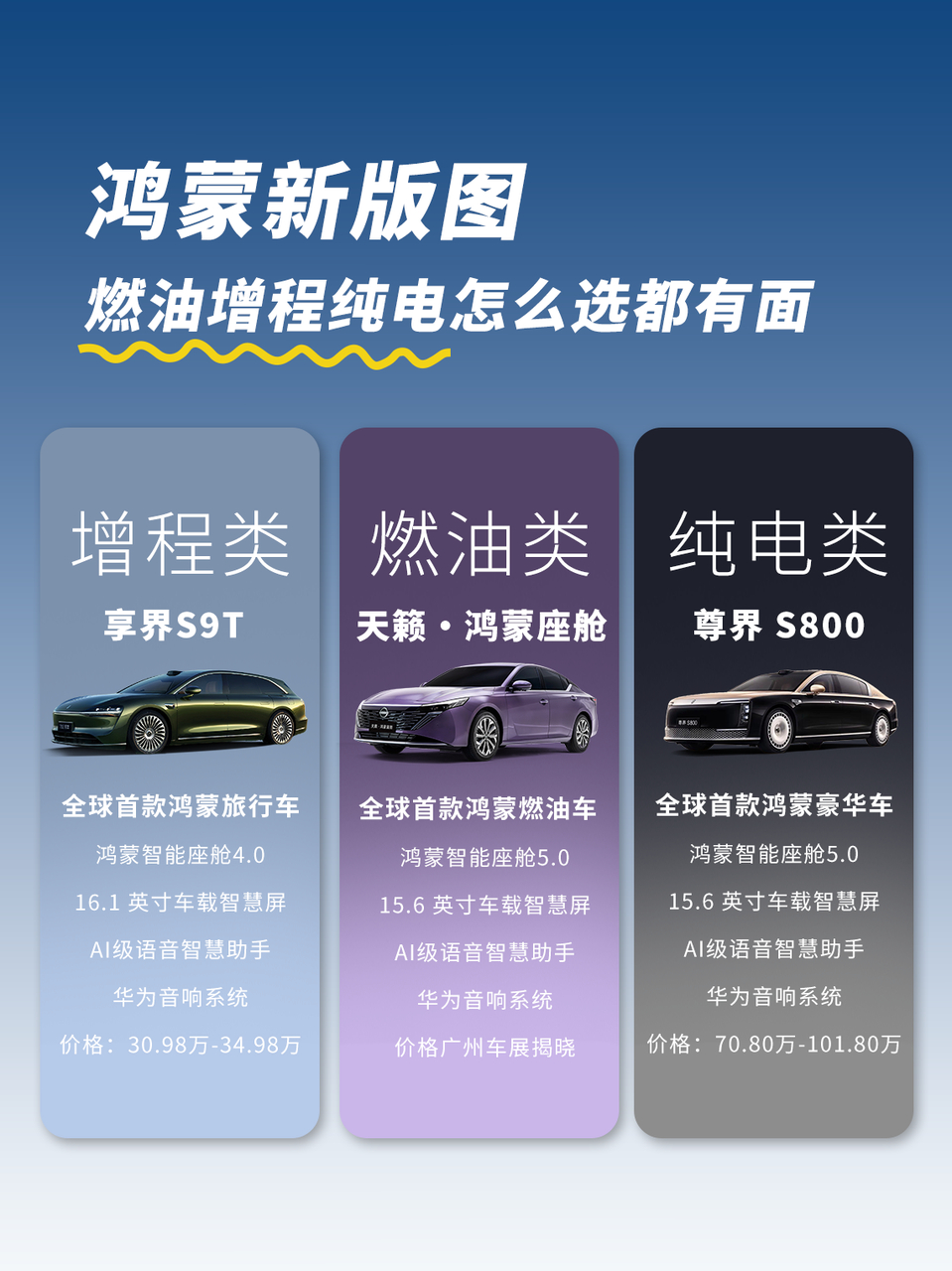 天籁这套华为鸿蒙座舱，真的把B级车的智能水平直接拉满了，可以说是行业顶尖。它的内