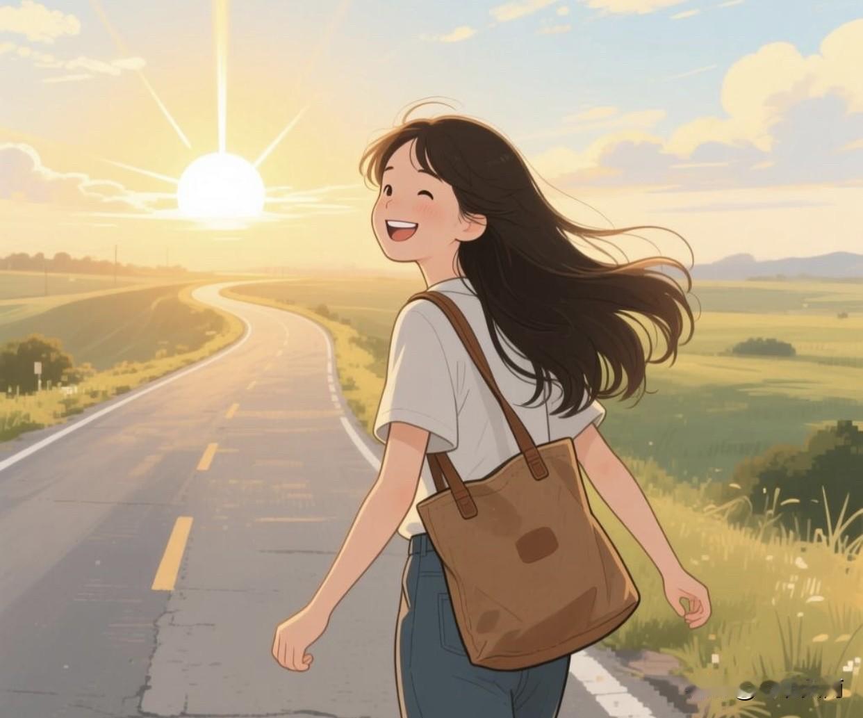 带着微笑，迎着初升的太阳，出发！

对明天微笑