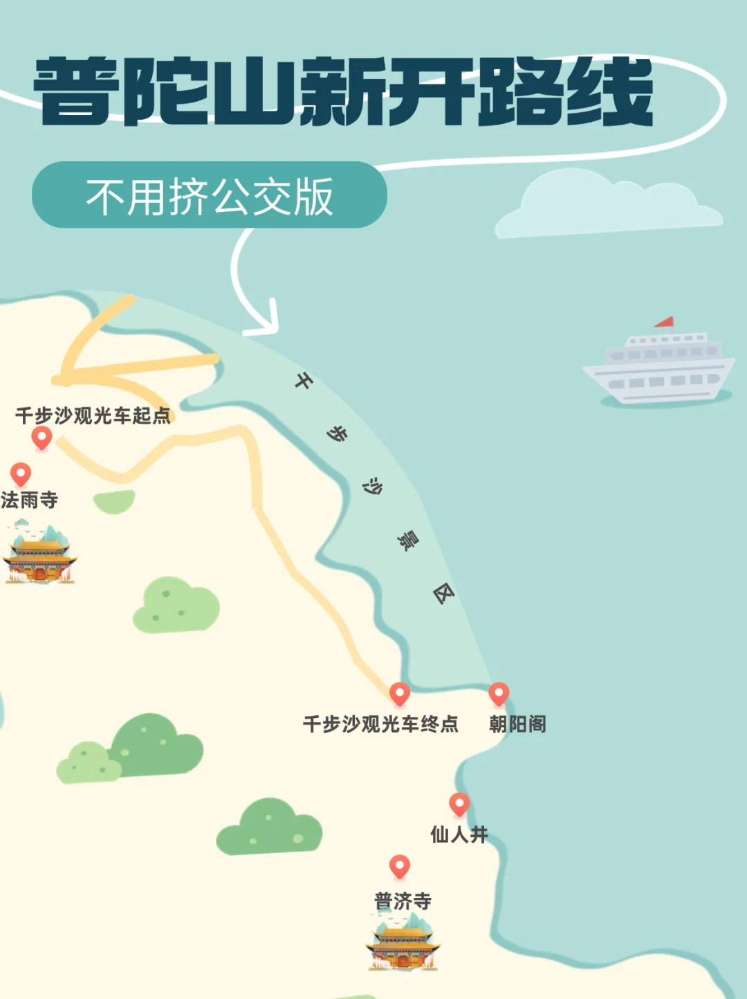 法雨寺到普济寺，人少景美还免挤公交！