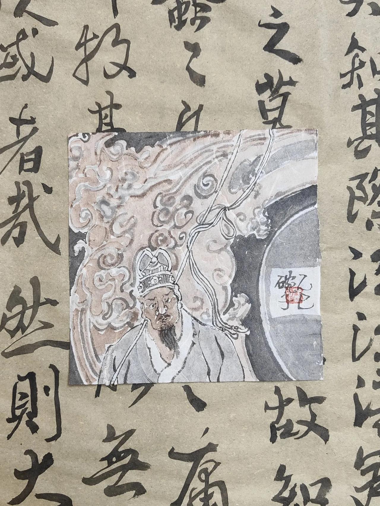 碗子的纸片水墨