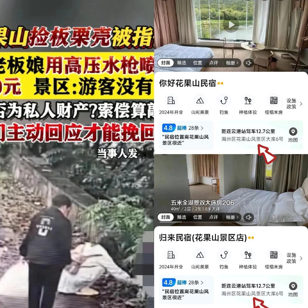 谁有花果山那家 “归来民宿” 的电话？我真想问问老板娘，前脚刚被通知整顿，后脚就